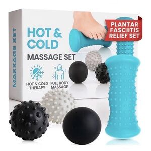 🔥Massage Ball Set (4 Piece) Plantar Fasciitis Relief,Hot Cold Therapy NIOB